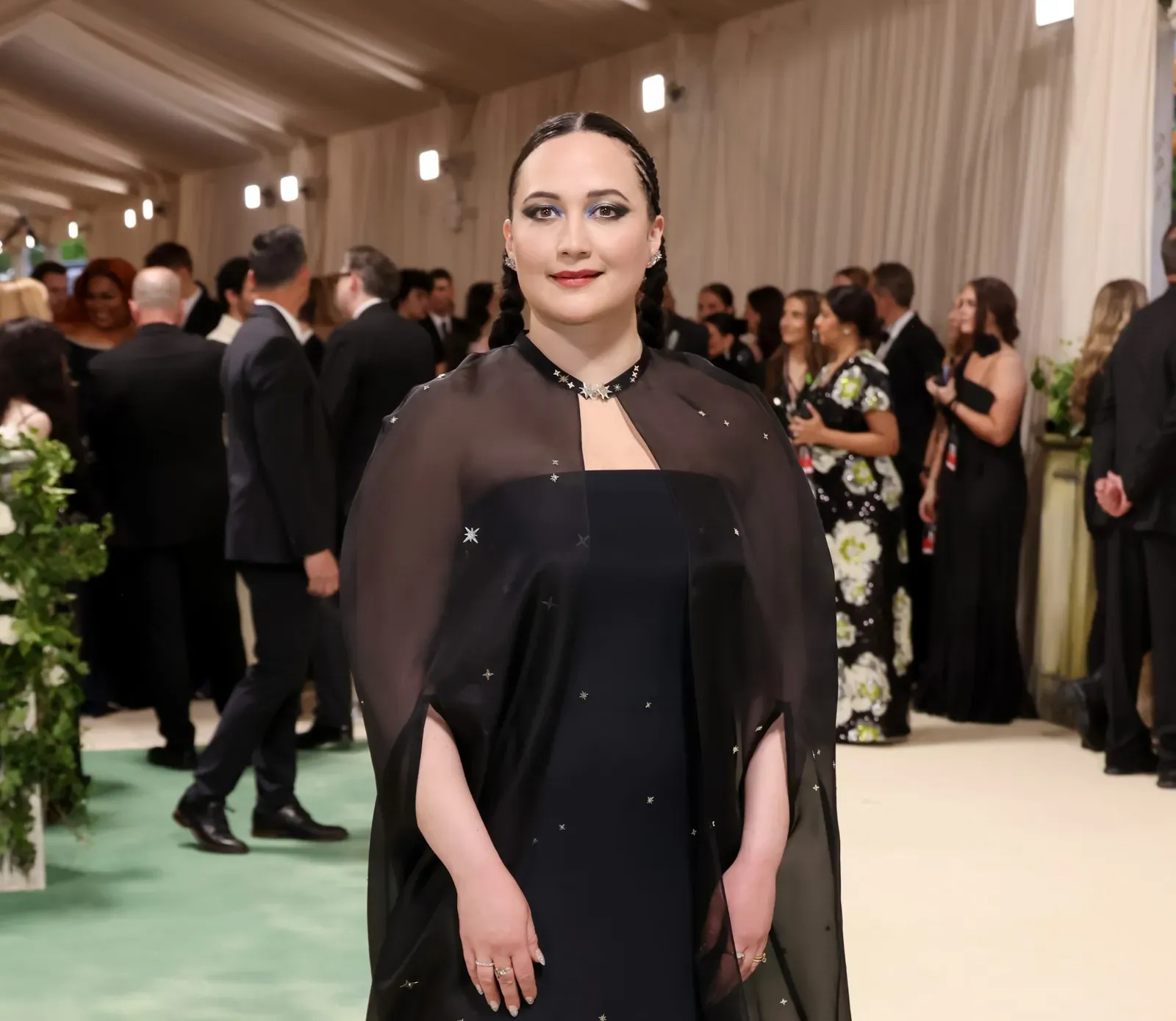 Lily Gladstone Illuminates the Met Gala 2024 in a Celestial Custom Gabriela Hearst Ensemble