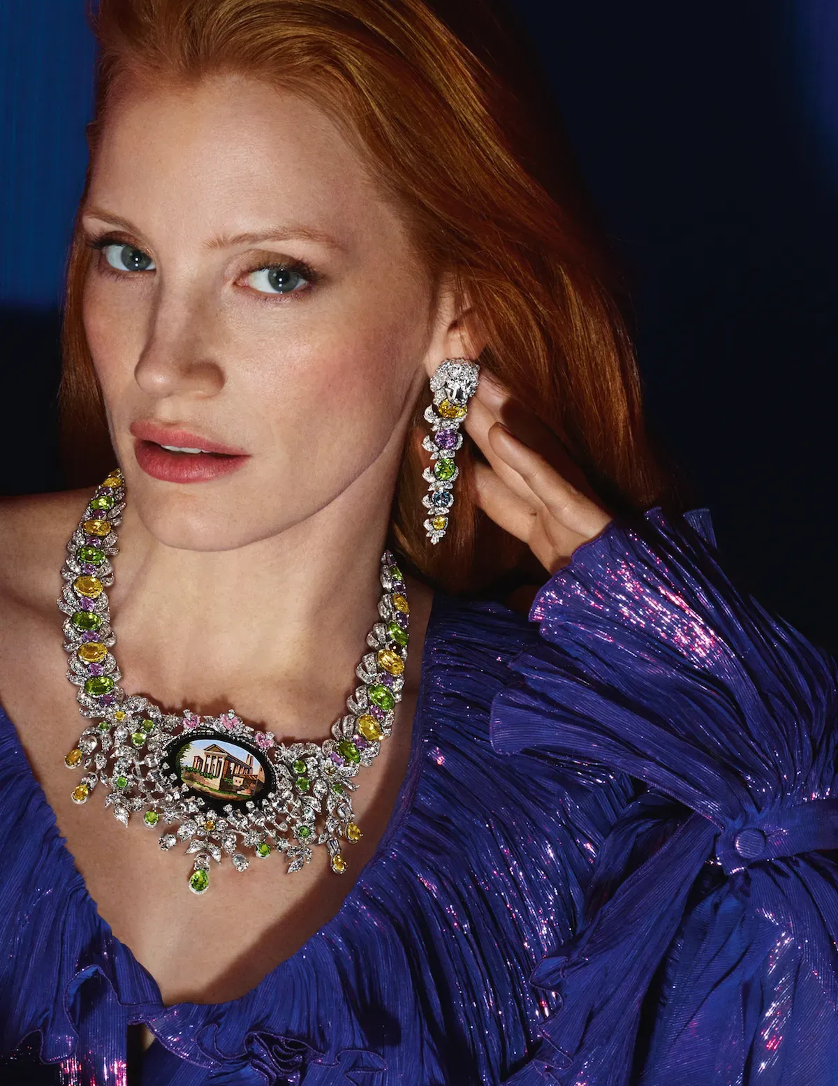 jessica chastain gucci high jewelry