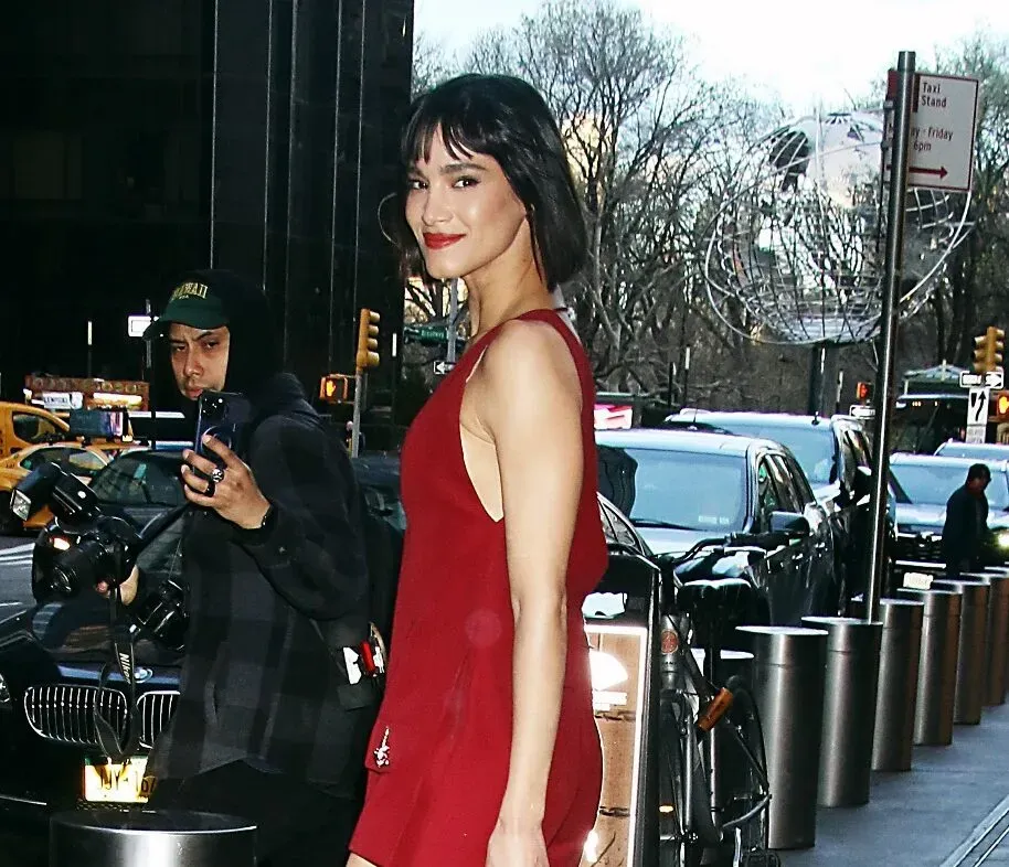 Sofia Boutella Stuns in Gucci Ensemble on New York City Streets