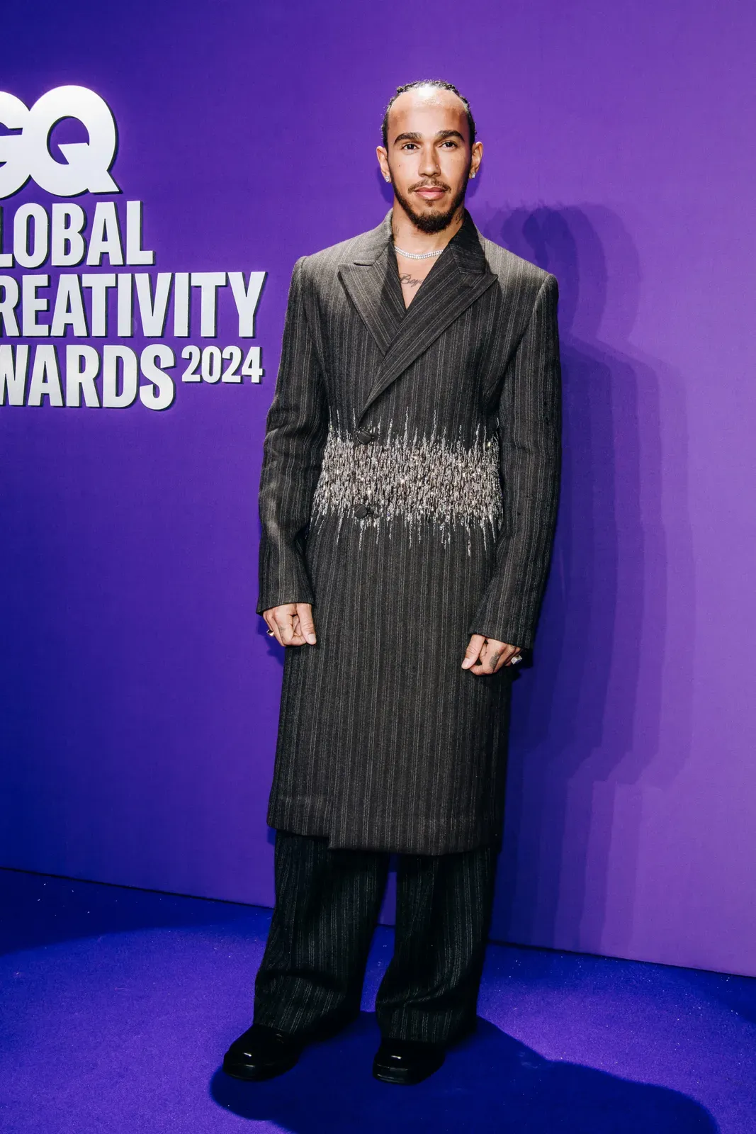 Lewis Hamilton Dazzles in Dior at GQ Global Creativity Awards 2024