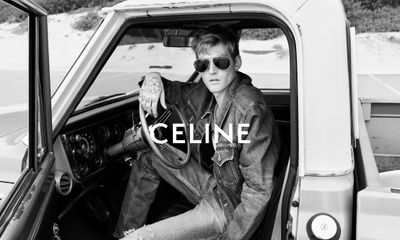 Presley Gerber stars in the new Celine fragrance campaign, Eau de Californie