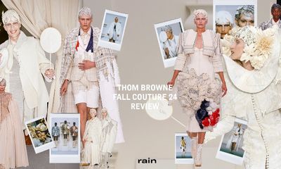 Thom Browne 2024 Couture: Unfinished Symphonies in Muslin and Gold
