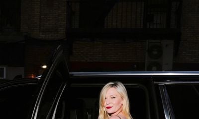 Kirsten Dunst Channels Gucci Glamour in Gucci Mini Dress and Heels at NYC Outing