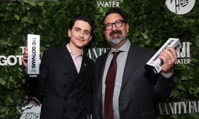 Timothée Chalamet Wins Gothams Award for ‘A Complete Unknown,’ Wearing CELINE HOMME by Hedi Slimane