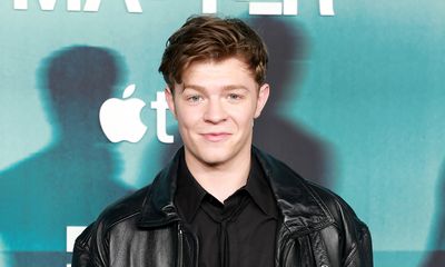 Oakes Fegley Stuns in CELINE HOMME by Hedi Slimane at Dark Matter Premiere