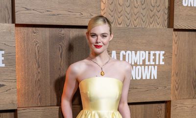Elle Fanning Channels Old Hollywood In Custom Prada At ‘A Complete Unknown’ Premiere
