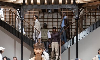 Hed Mayner’s Spring Summer 2024 collection presents a bold exploration of menswear