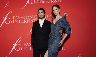 Denim Reimagined: Coco Rocha Stuns in Custom Gap Denim Gown at FGI’s 40th Anniversary