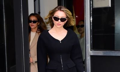 Sydney Sweeney Dazzles NYC Streets in a Stunning Versace Power-Dressing Ensemble