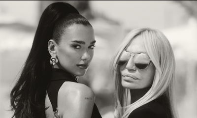 Donatella Versace and Dua Lipa team together on a new Versace collection, ‘La Vacanza’ to be shown on May 23