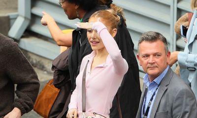 Ariana Grande Channels Glinda in All-Pink Burberry for ‘Wicked’ Sydney Arrival