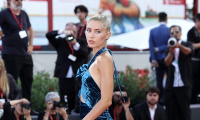 Iris Law Stuns in Burberry Velvet at Venice Film Festival