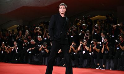Brad Pitt Stuns in Louis Vuitton and Cassello for New Film ‘Wolfs’ at Venice Film Festival
