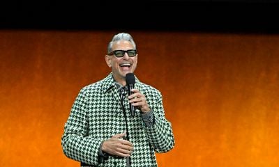 Jeff Goldblum Makes Striking Appearance in Burberry at CinemaCon