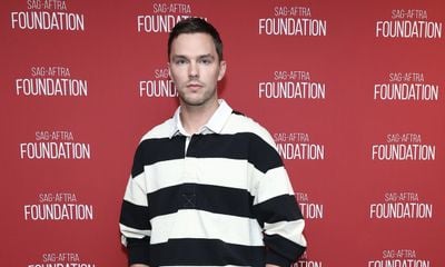 Nicholas Hoult in Striped McQueen at ‘The Order’ SAG-AFTRA Foundation Conversations Event