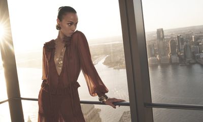 Zoe Saldaña Stars in Saint Laurent Spring 2025 Campaign