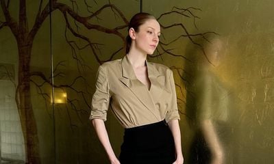 Hunter Schafer Golden Hues In Dries Van Noten At SXSW ‘Cuckoo’ Horror Film Event