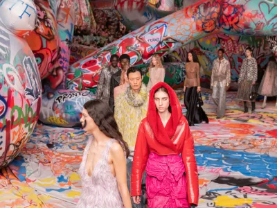 Diesel FW25: 3200 Sq Meters of Graffiti Collides with Tweed