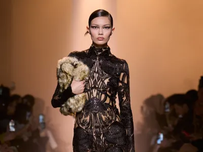 Elie Saab FW25: In the Alpenglow