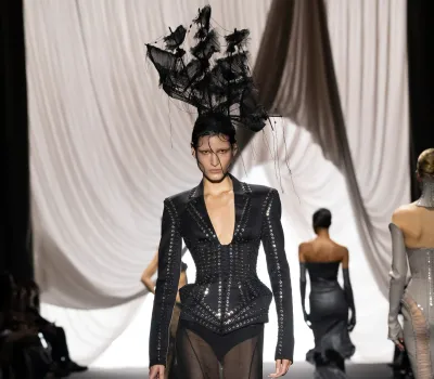 Ludovic de Saint Sernin Embraces Violent Euphoria for Jean Paul Gaultier SS25 Couture