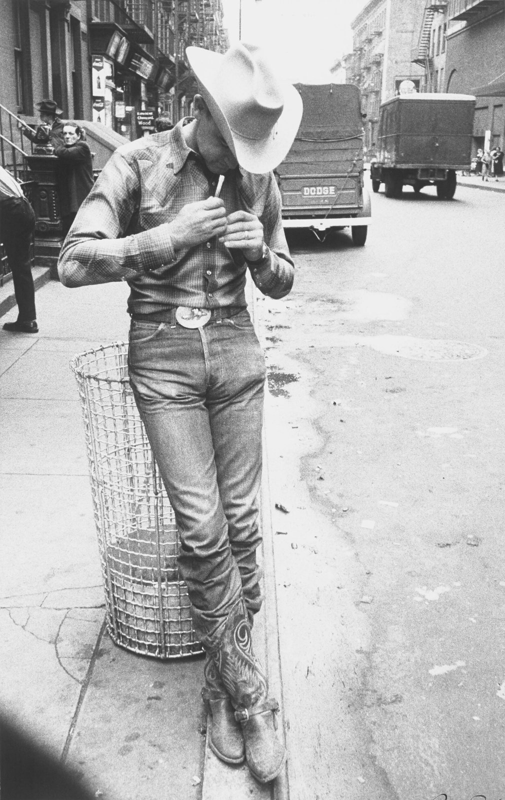 Robert Frank American, 1924–2019 Rodeo, New York City, 1955–56 Gelatin silver print The Museum of Fine Arts, Houston Museum purchase funded by Jerry E. and Nanette Finger, 84.135 exhibition: 24.022 Frank and Webb color: s