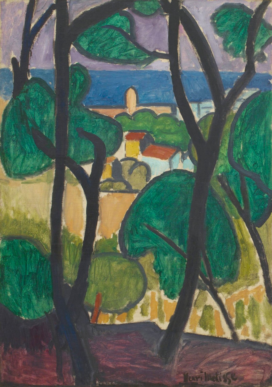 Henri Matisse, View of Collioure, 1907, oil on canvas, the Metropolitan Museum of Art, New York, Jacques and Natasha Gelman Collection, 1998. © 2023 Succession H. Matisse / Artists Rights Society (ARS), New York