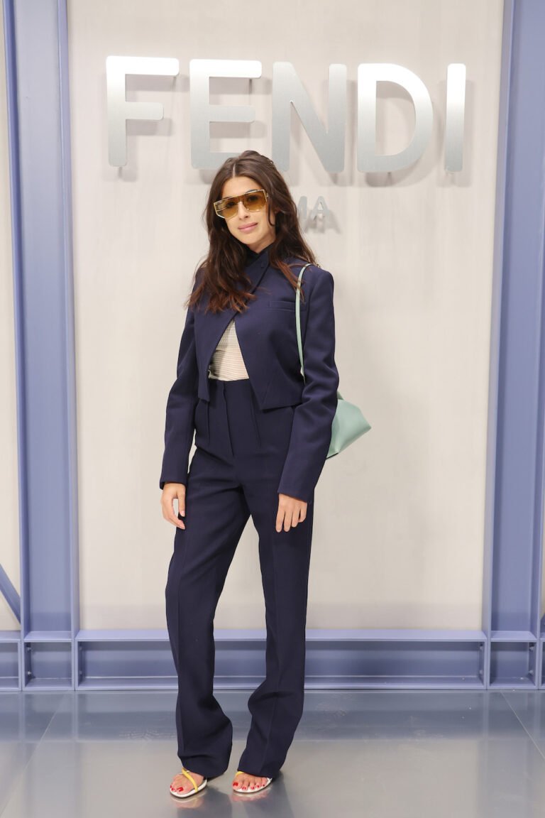 MILAN, ITALY - SEPTEMBER 21: Nina Pons Fendi attends the Fendi Spring Summer 2023 Show during Milan Fashion Week on September 21, 2022 in Milan, Italy. (Photo by Daniele Venturelli/Getty Images for Fendi)