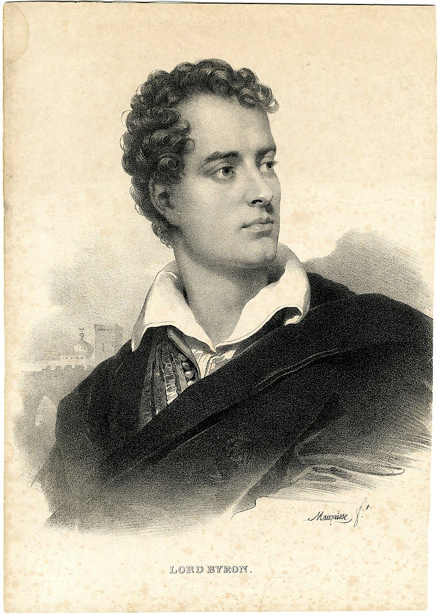 Byron by George Gordon (1788-1824); alias Lord Byron, writer and poet (Image: Wikimedia Commons)