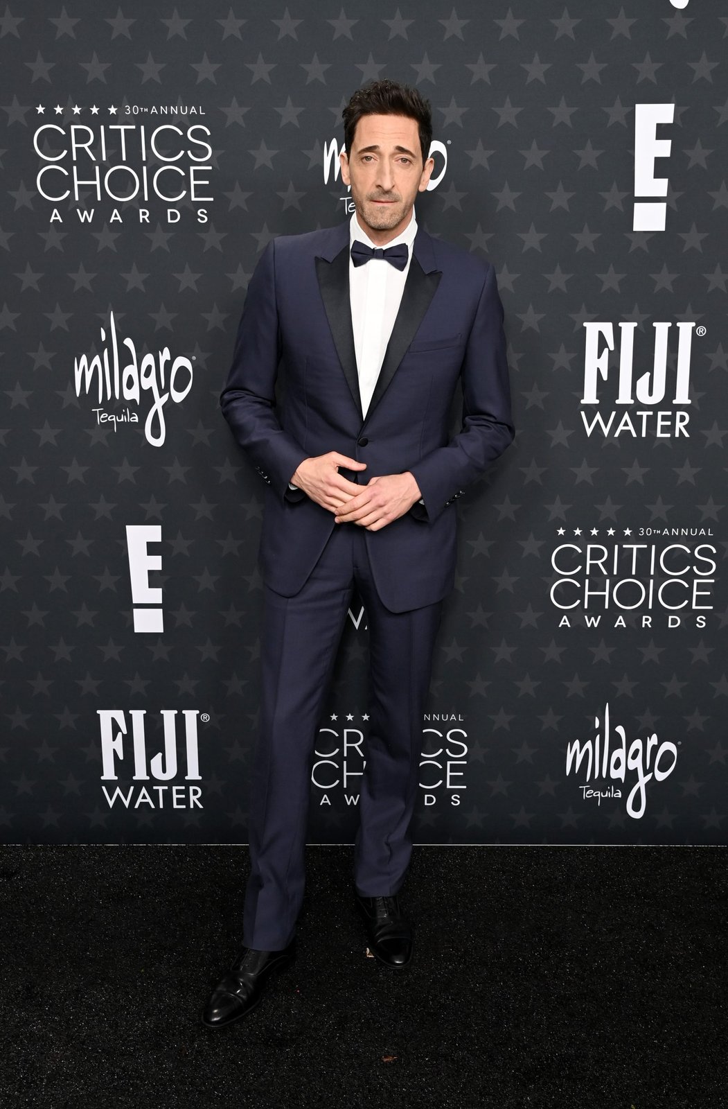 Adrien Brody attends the 30th Annual Critics Choice Awards at Barker Hangar on February 07, 2025 in Santa Monica, California. (Photo by Jon Kopaloff/WireImage)