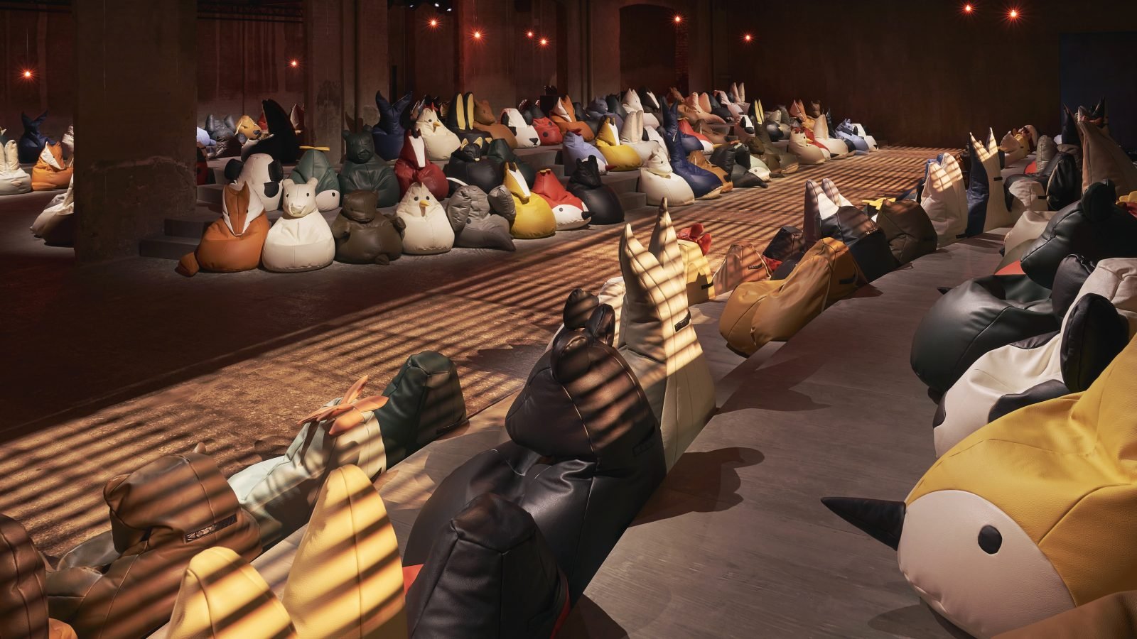 Bottega Veneta Spring-Summer 2025 show space and catwalk presented during Milan Fashion Week.