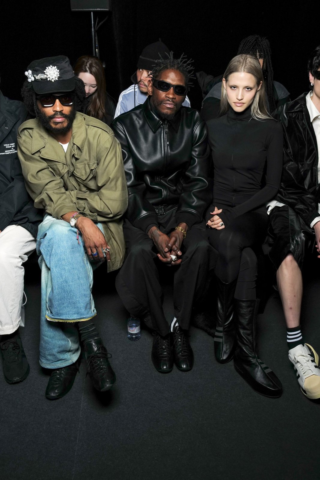Bryant Giles, ASAP Nest, Gabriette attend the Y-3 Spring Summer 2025 fashion show in Paris.