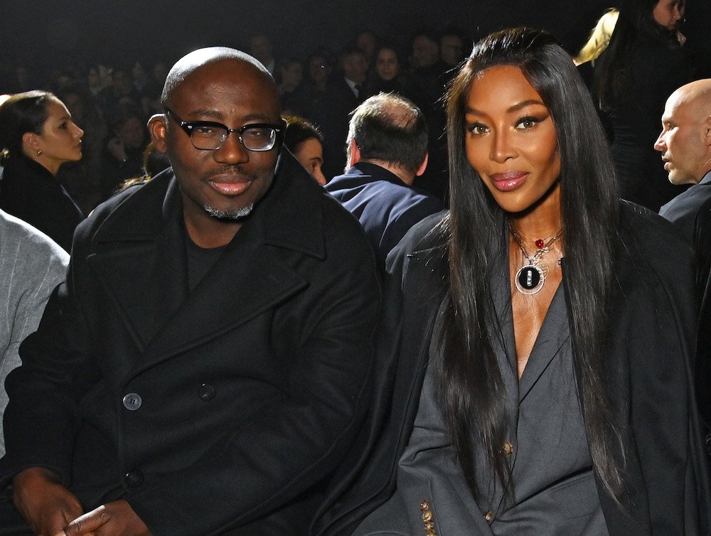Editor-In-Chief of British Vogue Edward Enninful and Naomi Campbell