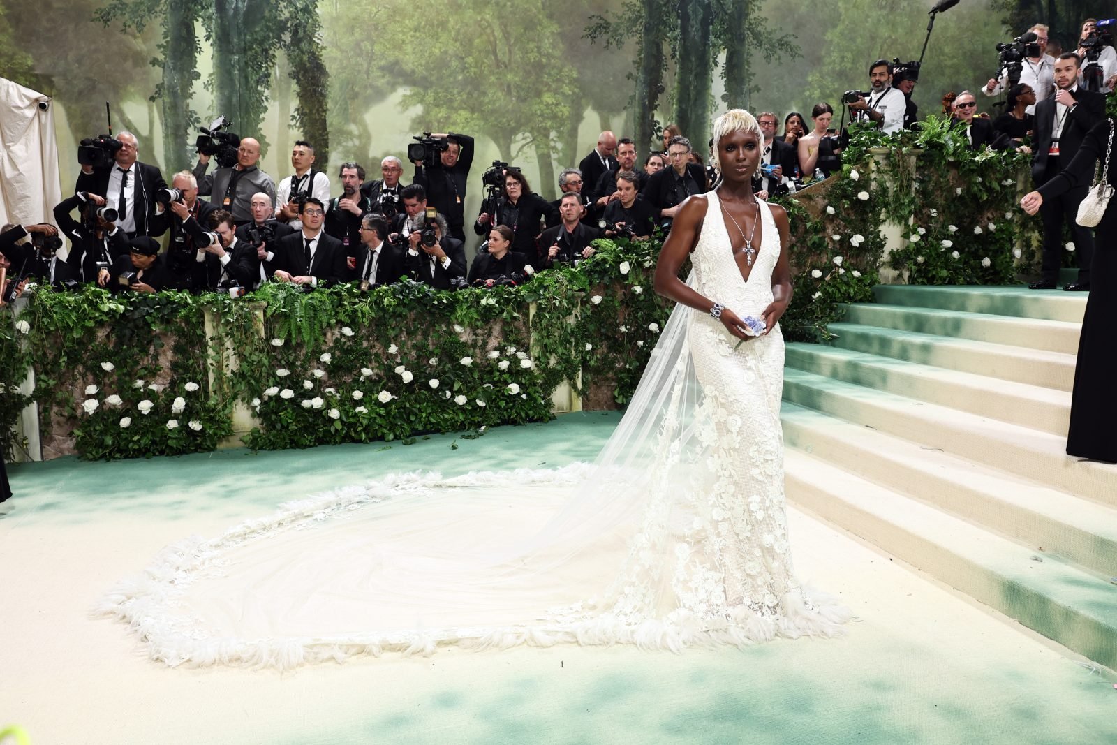 Jodie Turner-Smith attends The 2024 Met Gala Celebrating "Sleeping Beauties: Reawakening Fashion" at The Metropolitan Museum of Art on May 06, 2024 in New York City. (Photo by Jamie McCarthy/Getty Images)