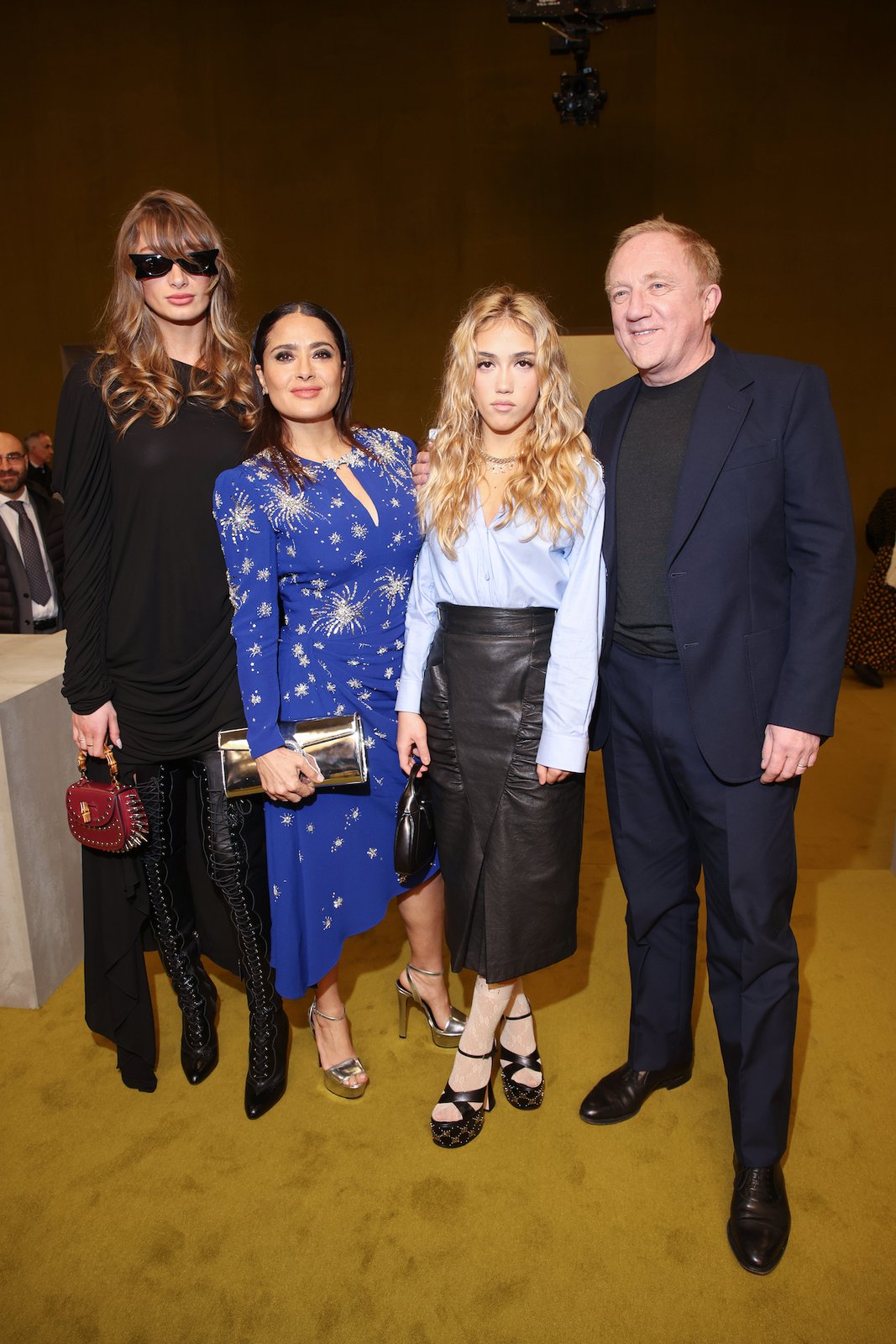 Mathilde Pinault, Salma Hayek, Valentina Paloma Pinault and Francois Pinault