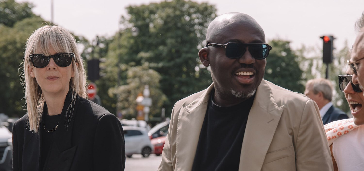 Edward Enninful arrives to Chanel Haute Couture FW23 show in Paris