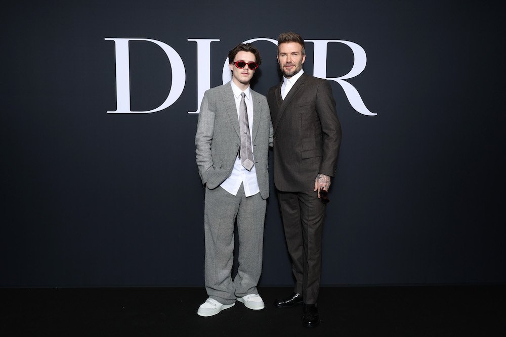 Cruz Beckham and David Beckham