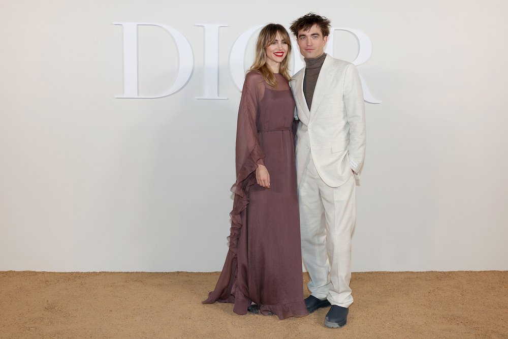 Suki Waterhouse and Robert Pattinson attend the Dior Fall 2023 Menswear Collection