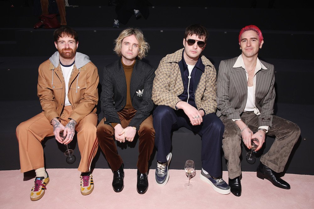 (L-R) Tom Coll, Conor Deegan III, Grian Chatten and Carlos O'Connell of Fontaines D.C.