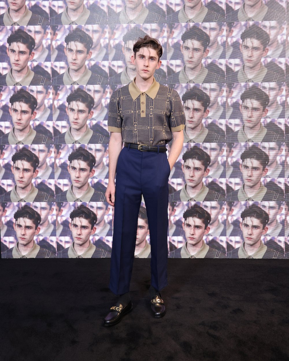 MILAN, ITALY - SEPTEMBER 23: Fionn O'Shea arrives at the Gucci show during Milan Fashion Week Spring/Summer 2023 on September 23, 2022 in Milan, Italy. (Photo by Vittorio Zunino Celotto/Getty Images for Gucci)