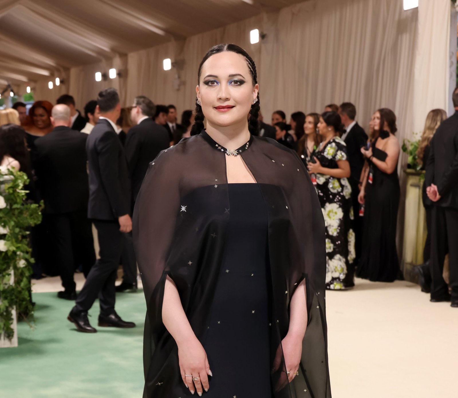 Lily Gladstone Illuminates the Met Gala 2024 in a Celestial Custom Gabriela Hearst Ensemble