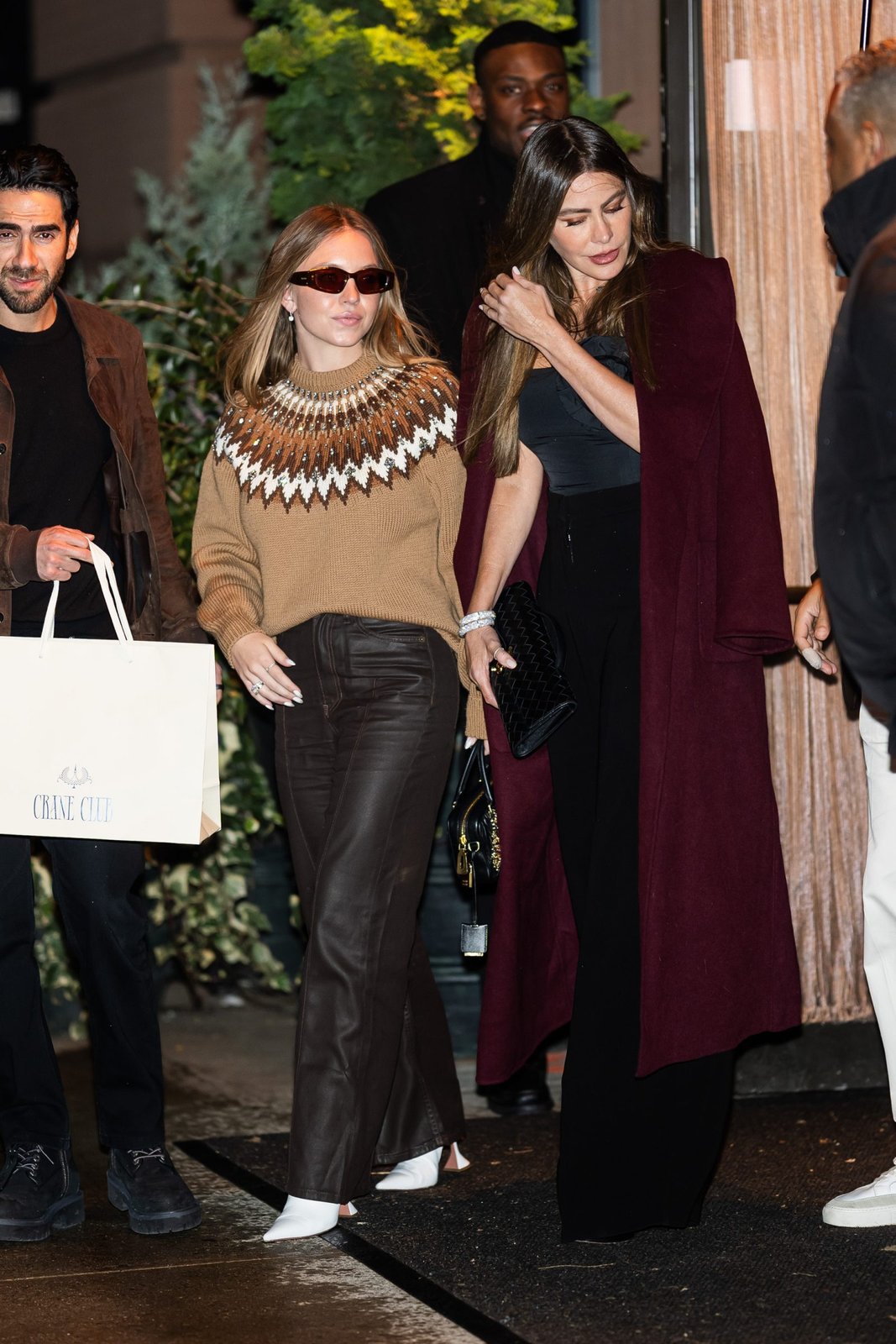 Sydney Sweeney and Sofia Vergara are seen in Chelsea, New York on December 15. (Photo by TheStewartofNY/GC Images)