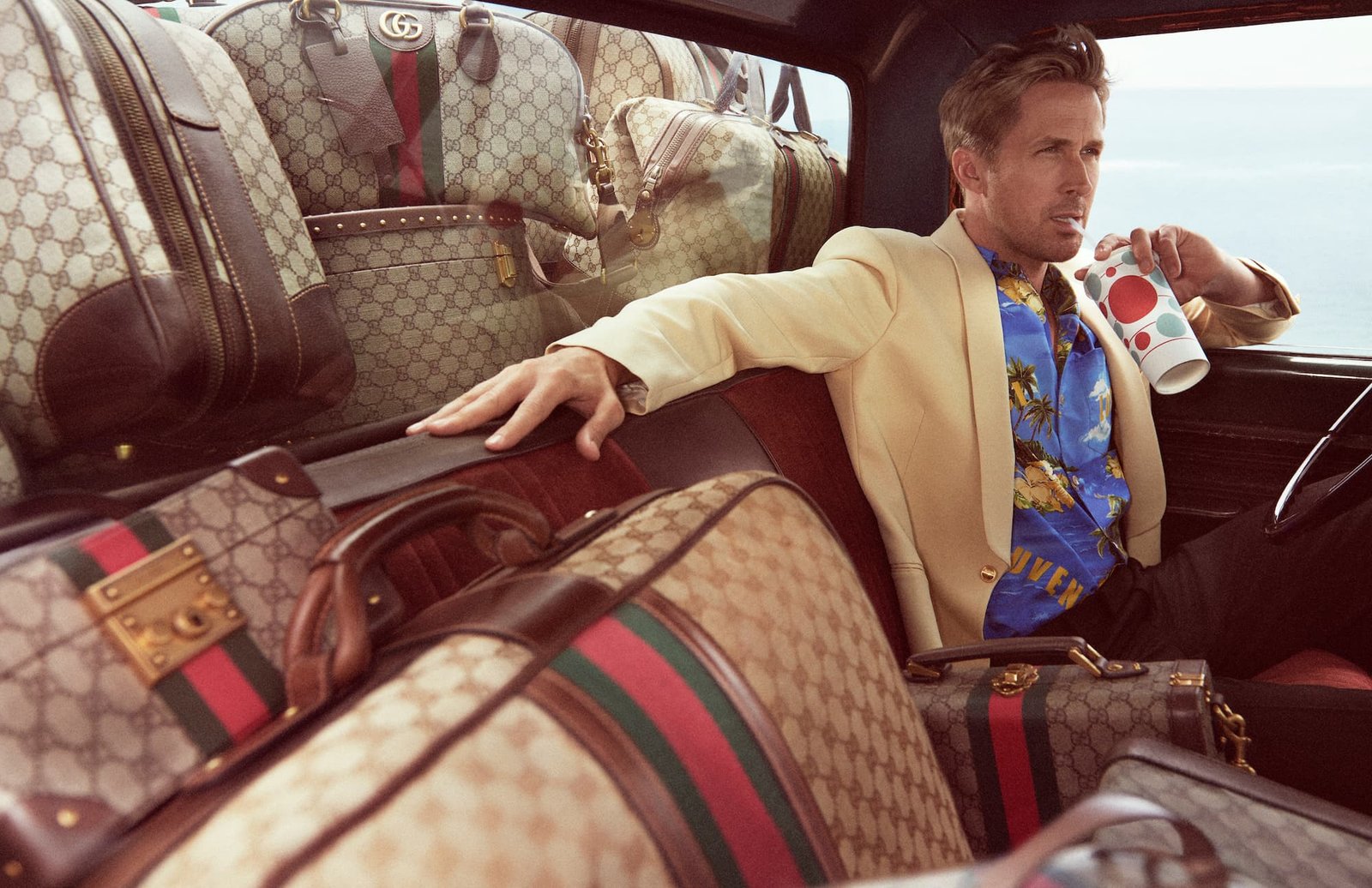 gucci luggage ryan gosling