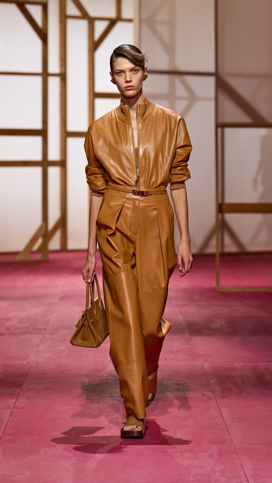 Look 48 (Shoulder Birkin 29), Hermès Women’s Spring-Summer 2025