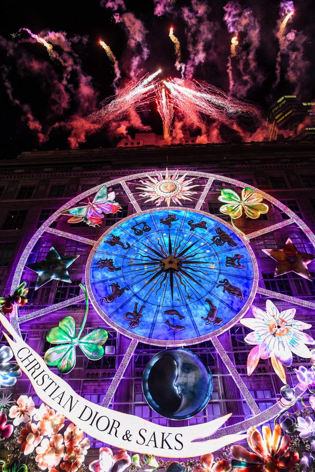 The Enchanting Facade of Saks in Dior’s Festive Lights, courtesy of BFA for Dior and Saks