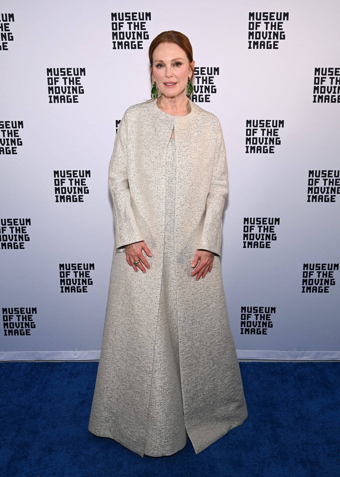 Julianne Moore captivates in Dior Haute Couture at the Museum of the Moving Image Awards, December 2023. (Photo by Dave Kotinsky/Getty Images for Museum Of The Moving Image)