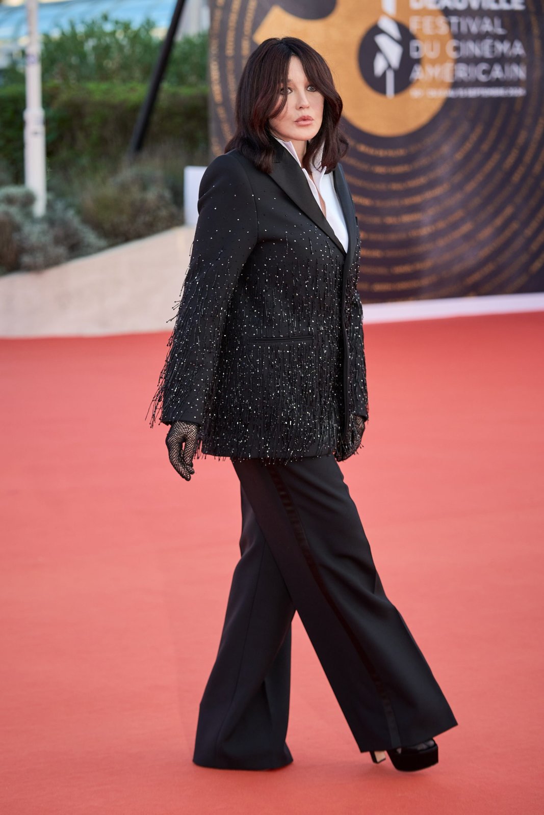 Isabelle Adjani attends the Award ceremony during the 50th Deauville American Film Festival on September 14, 2024 in Deauville, France. (Photo by Francois G. Durand/WireImage)