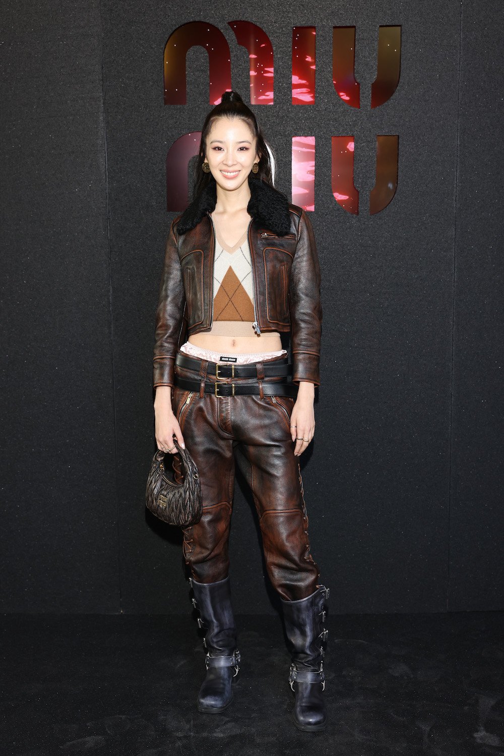 PARIS, FRANCE - OCTOBER 04: Irene Kim attends the Miu Miu Womenswear S/S 2023 show as part of Paris Fashion Week at Palais d'Iena on October 04, 2022 in Paris, France. (Photo by Arnold Jerocki/Getty Images for Miu Miu)
