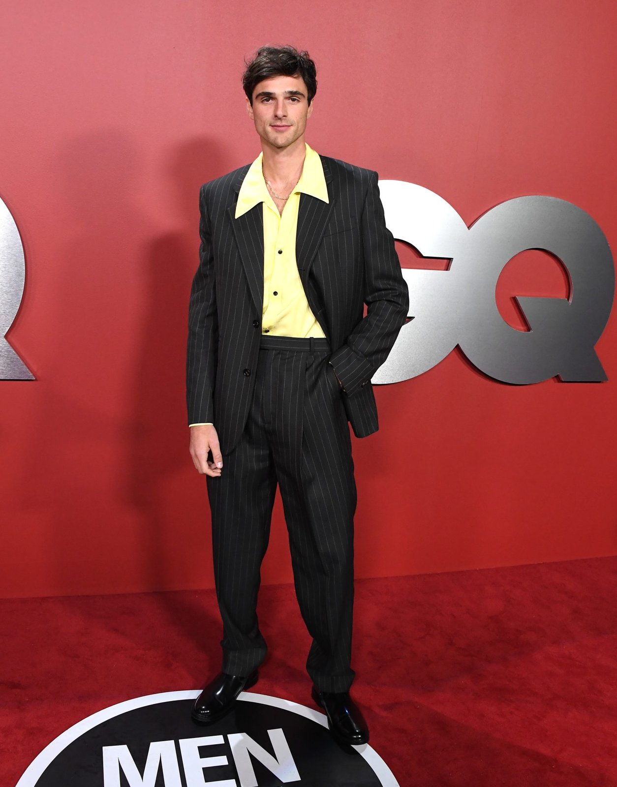 Jacob Elordi arrives wearing Bottega Veneta at the 2023 GQ Men Of The Year at Bar Marmont on November 16, 2023 in Los Angeles, California. (Photo by Steve Granitz/FilmMagic)