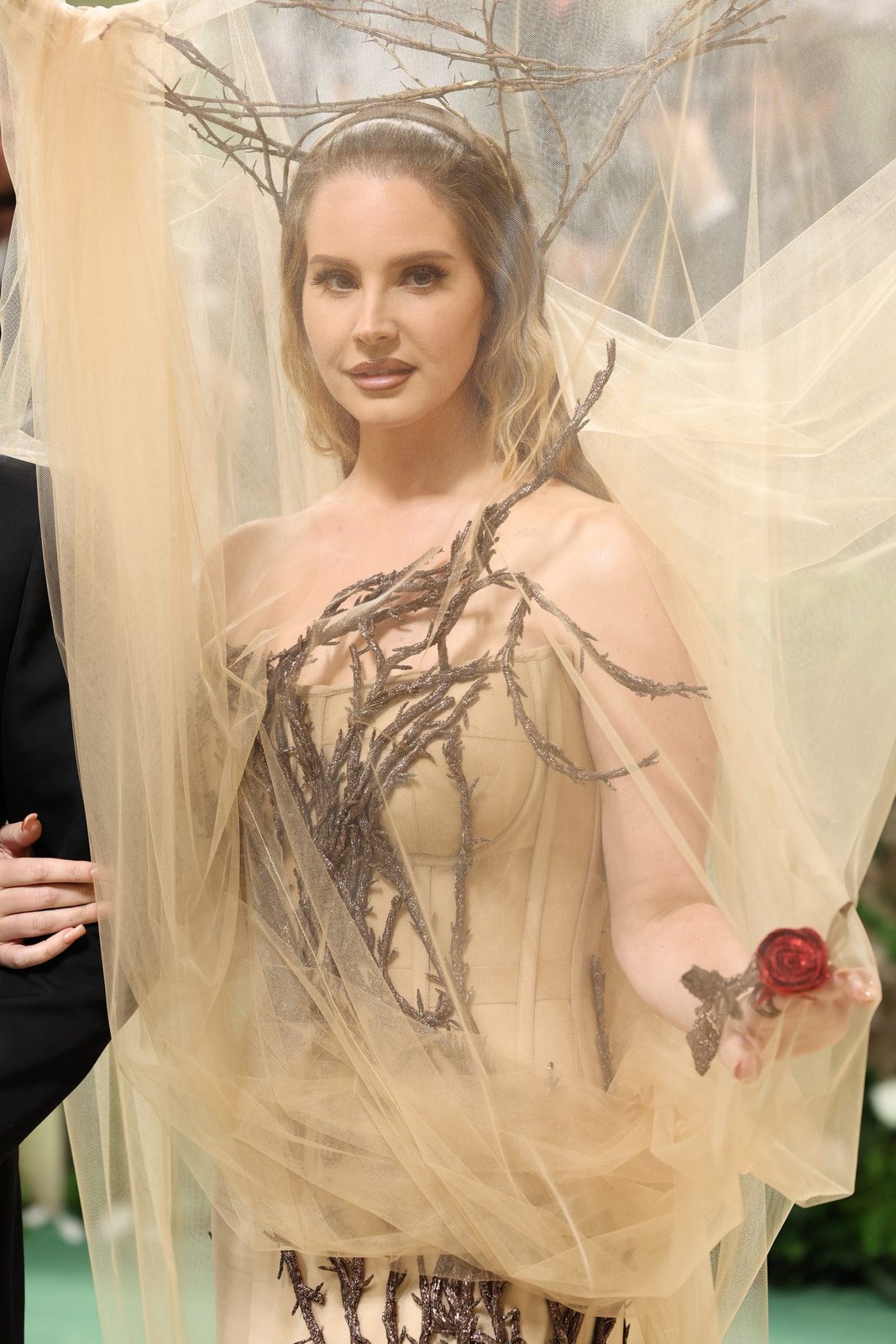Lana Del Rey attends The 2024 Met Gala Celebrating "Sleeping Beauties: Reawakening Fashion" at The Metropolitan Museum of Art on May 06, 2024 in New York City. (Photo by Marleen Moise/Getty Images)