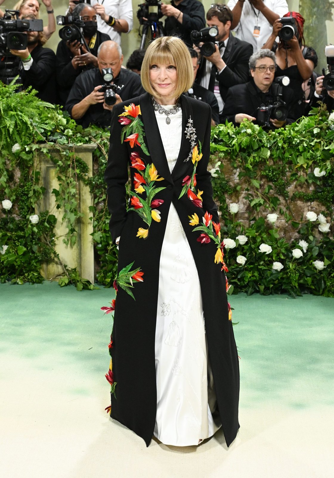 Anna Wintour at the 2024 Met Gala: "Sleeping Beauties: Reawakening Fashion" held at The Metropolitan Museum of Art on May 6, 2024 in New York City. (Photo by Gilbert Flores/Variety via Getty Images)